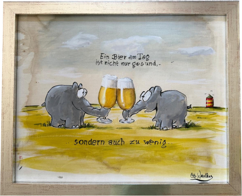 OTTO WAALKES: Ein Bier am Tag ist nicht nur gesund, - ... (ORIGINAL)